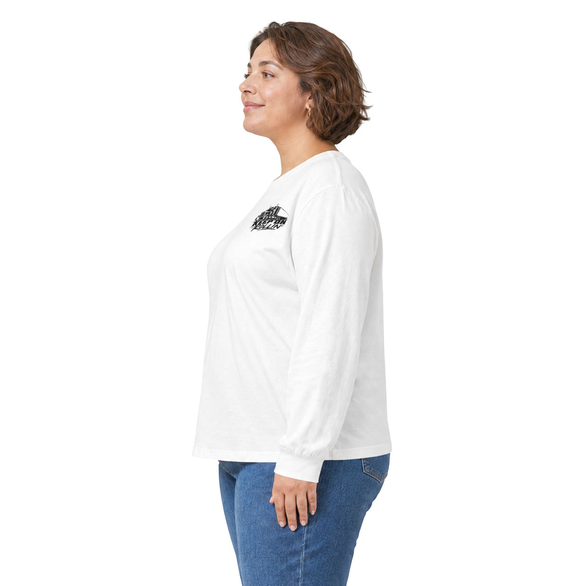 Keep On Rollin' Truck Graphic Long Sleeve Tee
