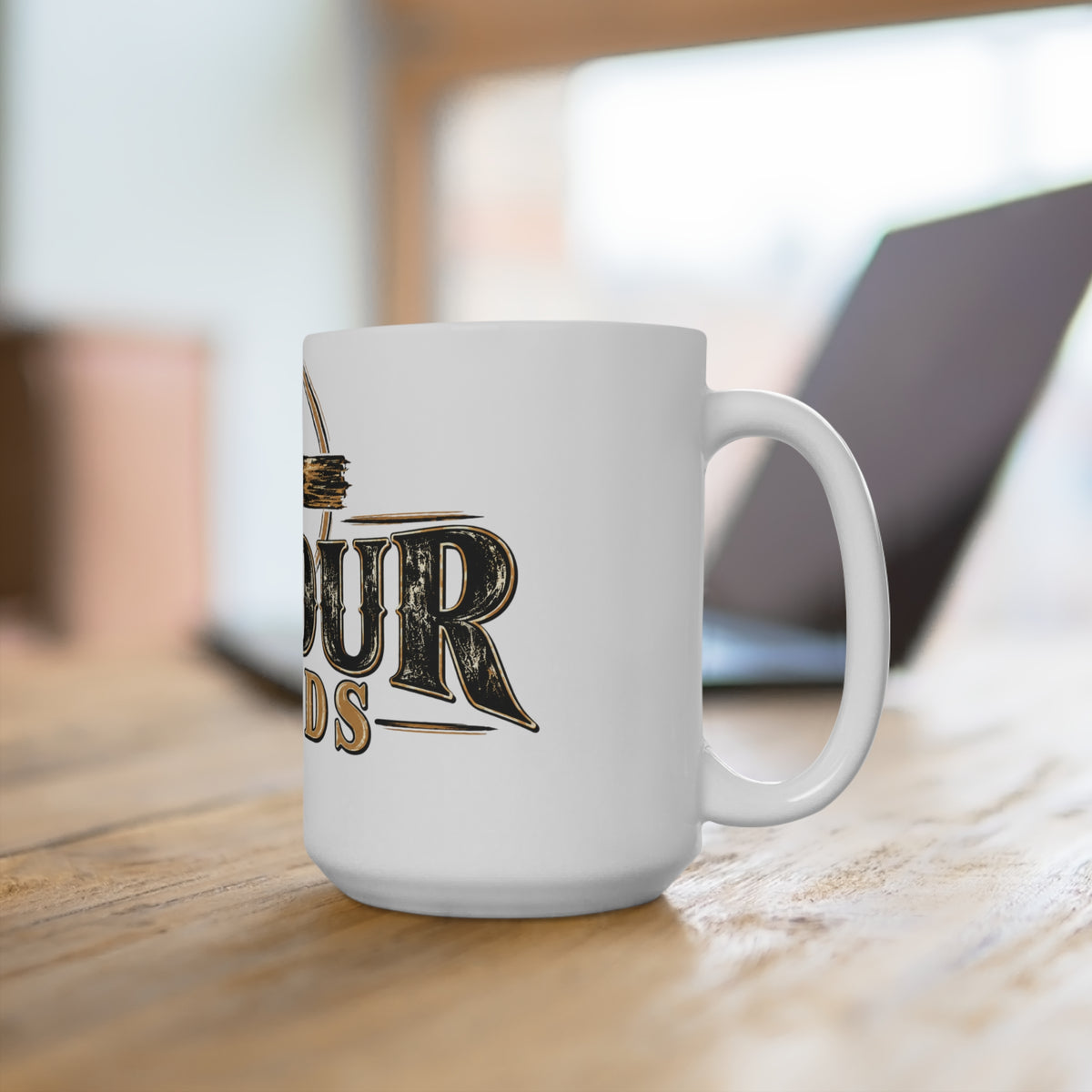15oz Christian Coffee Mug – “In Your Hands” Cross Design