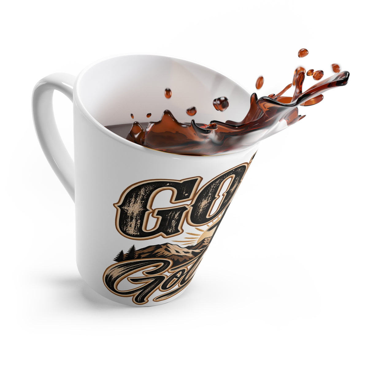 Latte Mug - "God's Got This" Christian Coffee Mug with Cross & Mountain Design