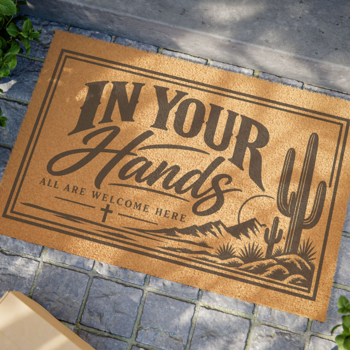 Doormat — "In Your Hands" Desert Welcome Coir Mat