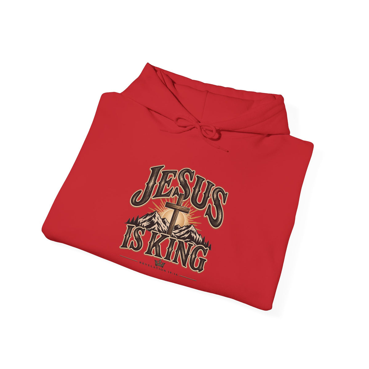 Jesus Is King Hoodie - Christian Faith Cross Sweatshirt