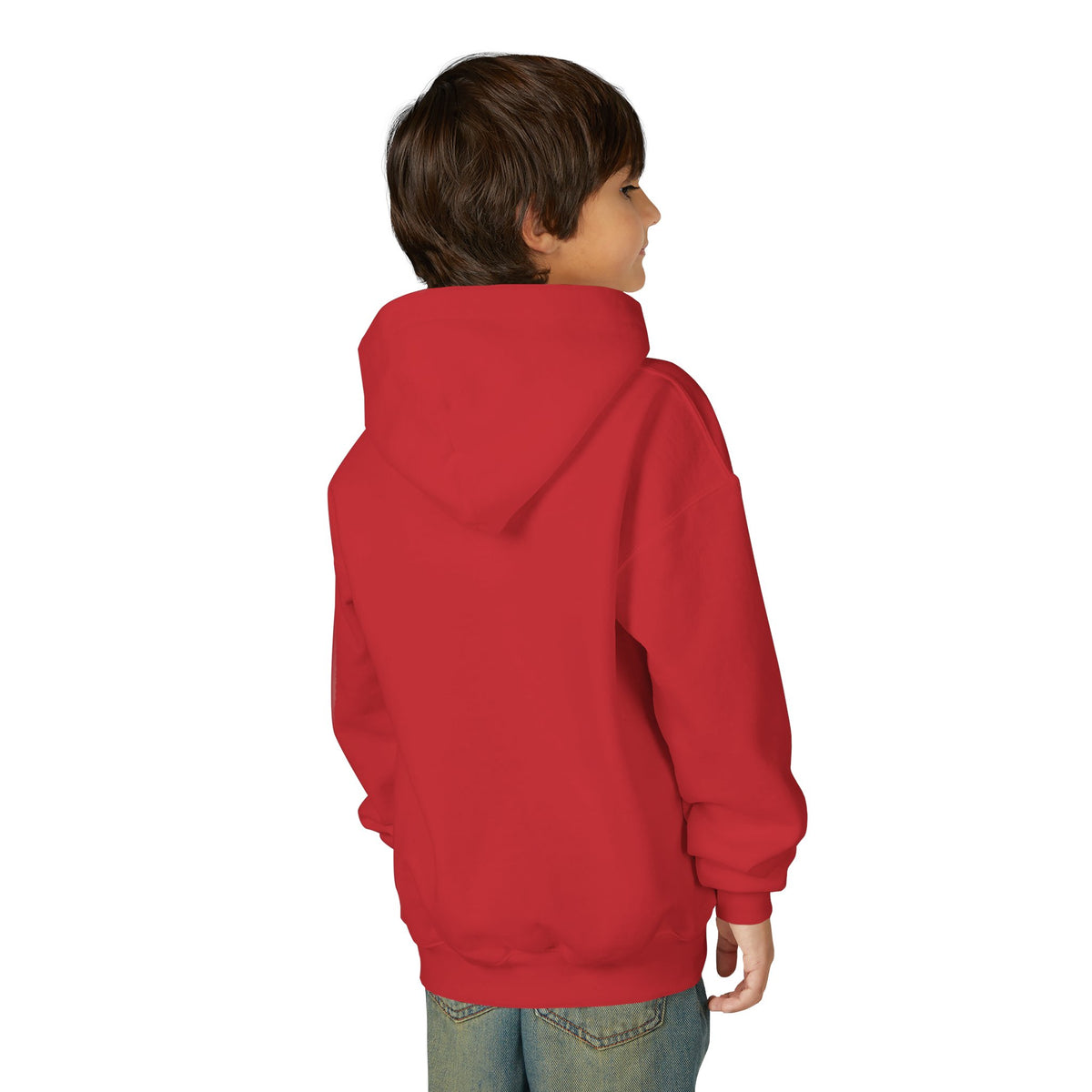 Youth Hoodie — "Lion of Judah, He Has Triumphed" Christian Lion Graphic