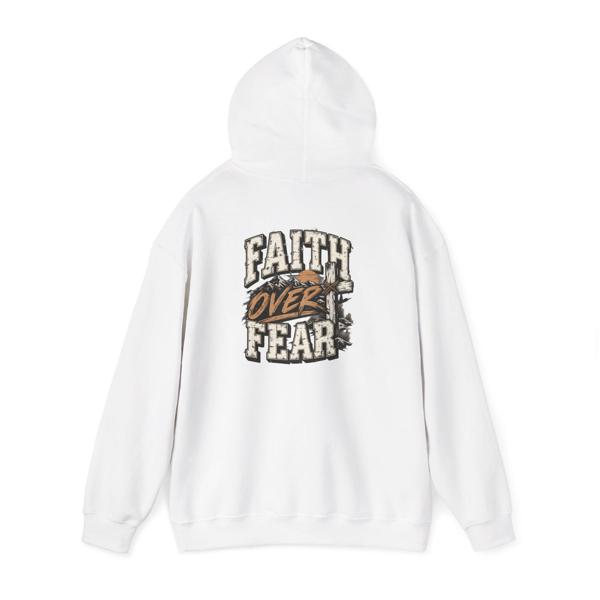 Faith Over Fear Hoodie — Inspirational Christian Graphic Sweatshirt