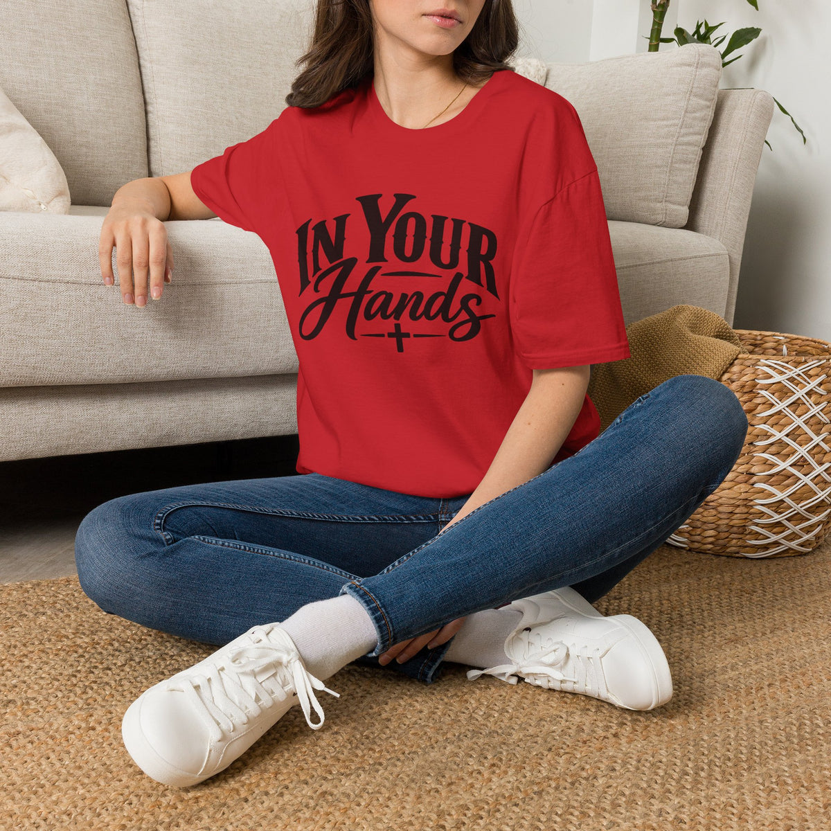 In Your Hands Script Tee — Inspirational Christian Faith T-Shirt