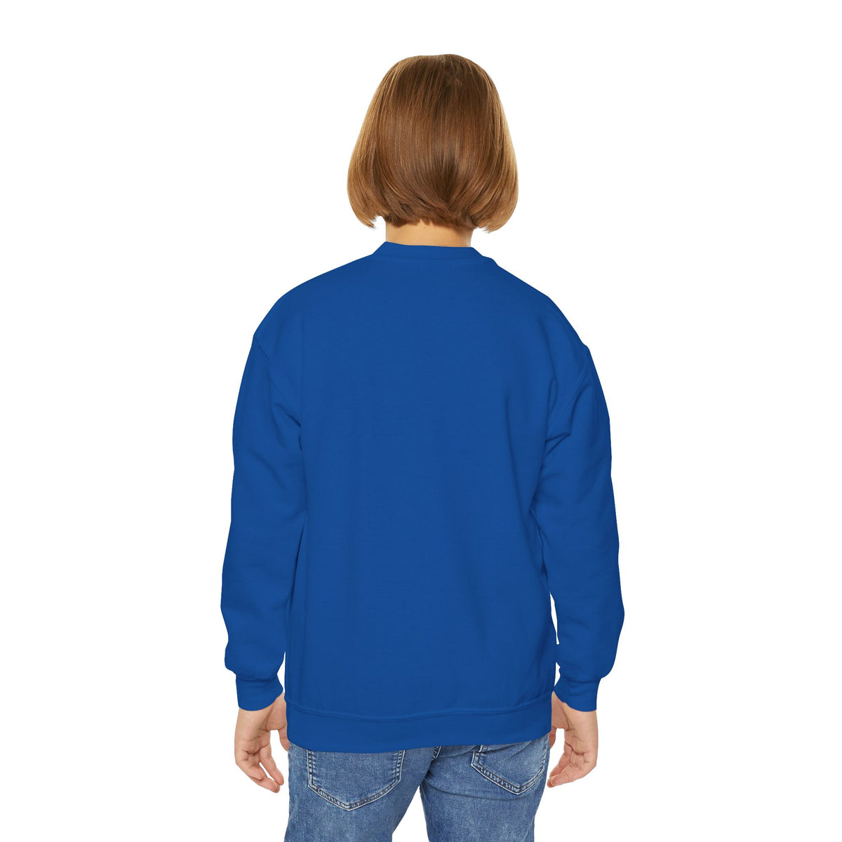 Youth Crewneck Sweatshirt - "Jesus Loves Me" Colorful Floral Christian Pullover