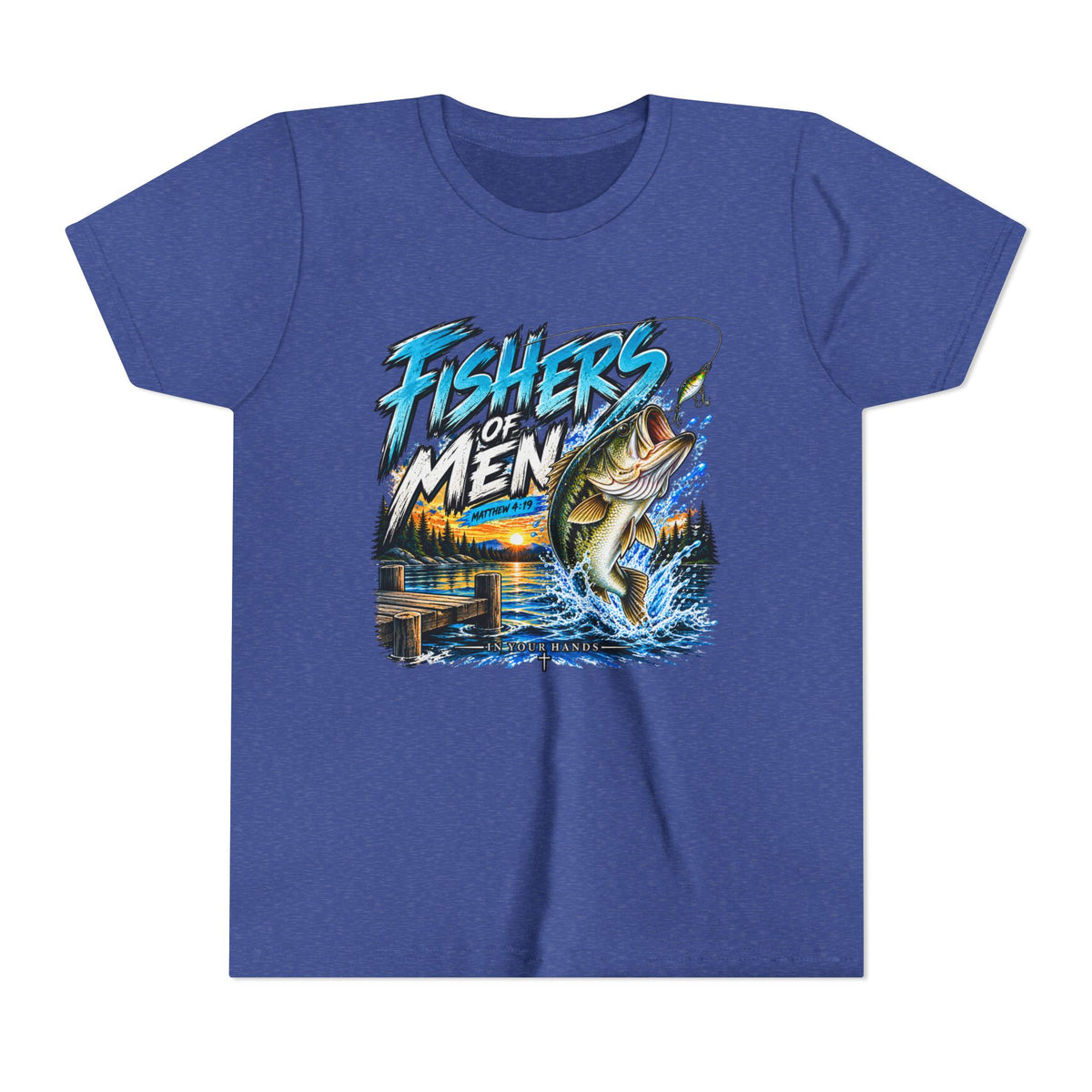 Youth Fishing T-Shirt - "Fishers of Men" Bass Graphic Tee