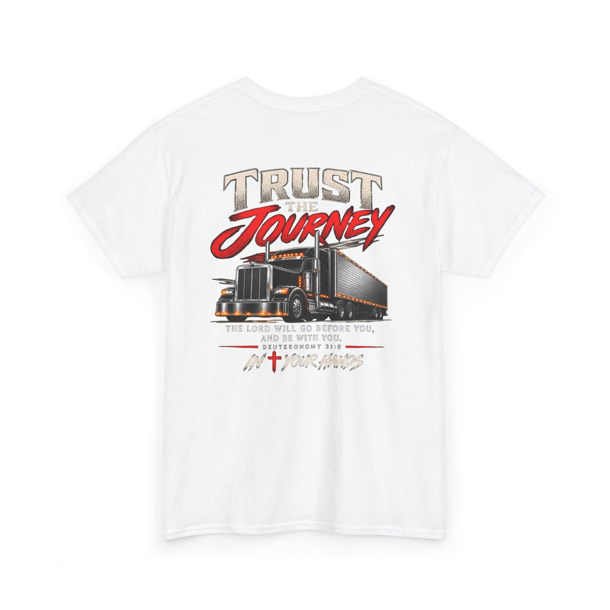 T-Shirt — 'Trust Journey' Inspirational Christian Trucking Tee