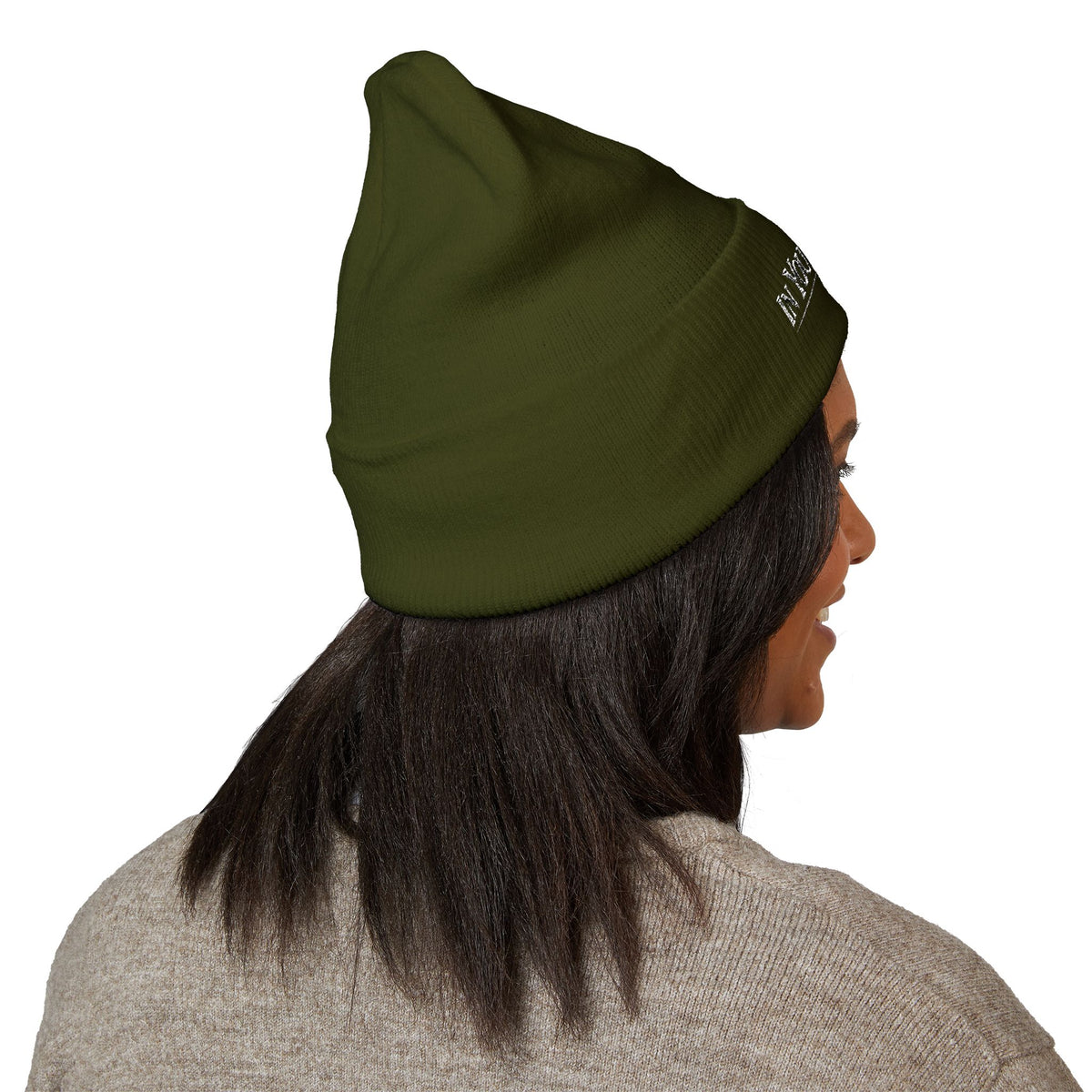 In Your Hands Embroidered Cuffed Beanie