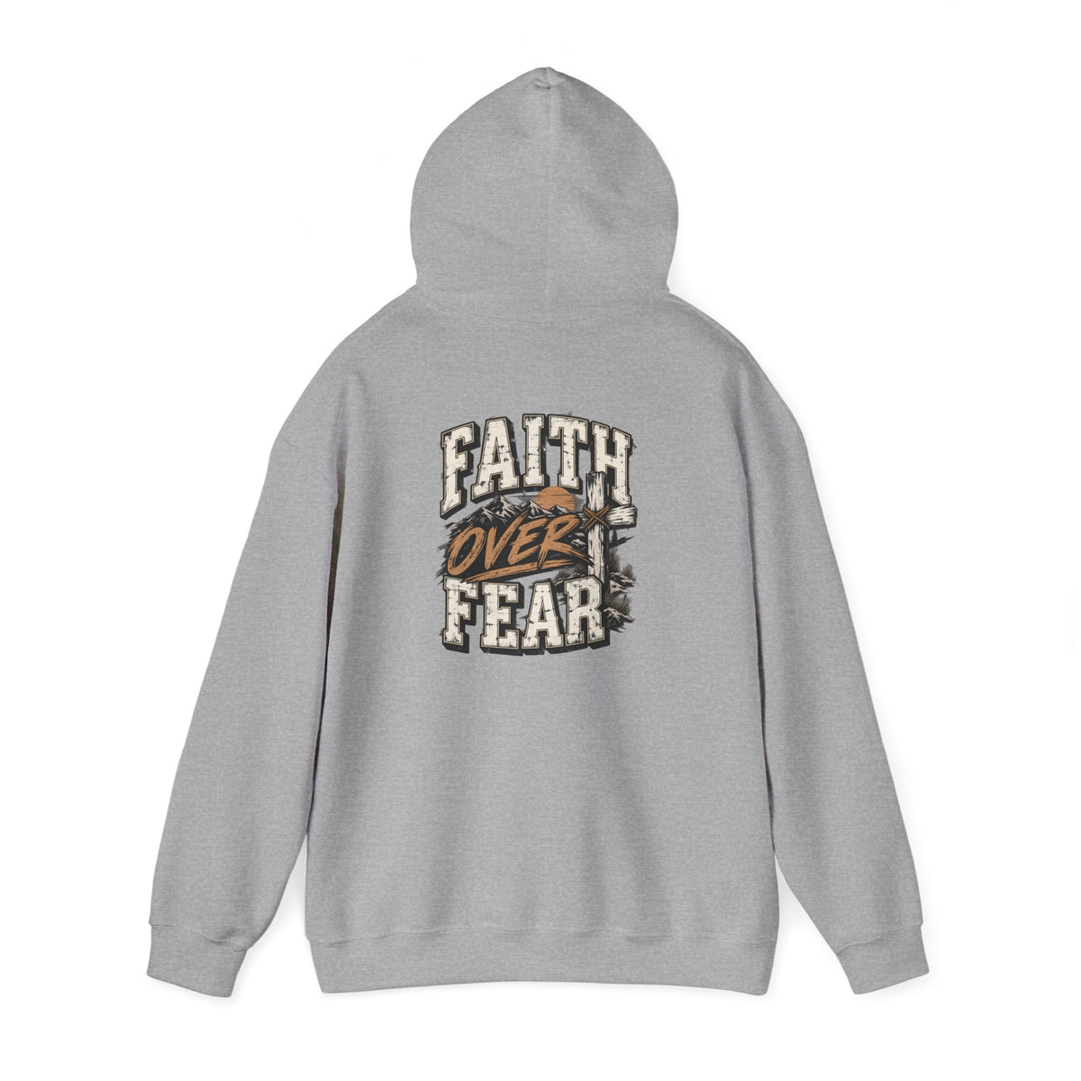 Faith Over Fear Hoodie — Inspirational Christian Graphic Sweatshirt