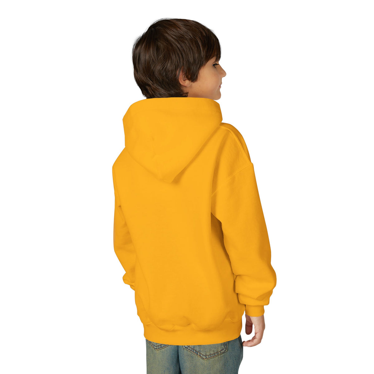 Youth Hoodie — "Stronger in Christ" Faith Graphic Hooded Sweatshirt