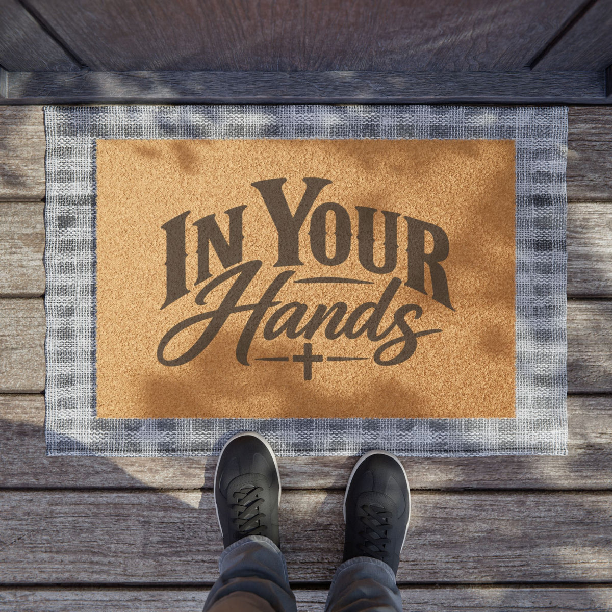 In Your Hands Doormat – Inspirational Script Entrance Mat