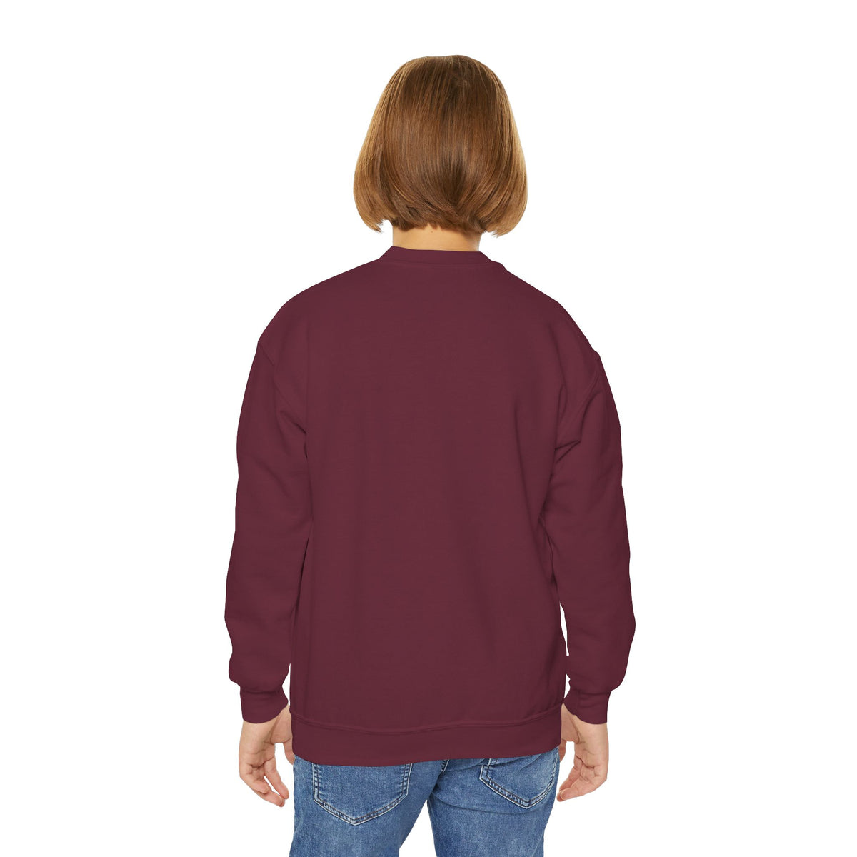 Youth Crewneck Sweatshirt — "Freedom in Christ" Eagle Graphic