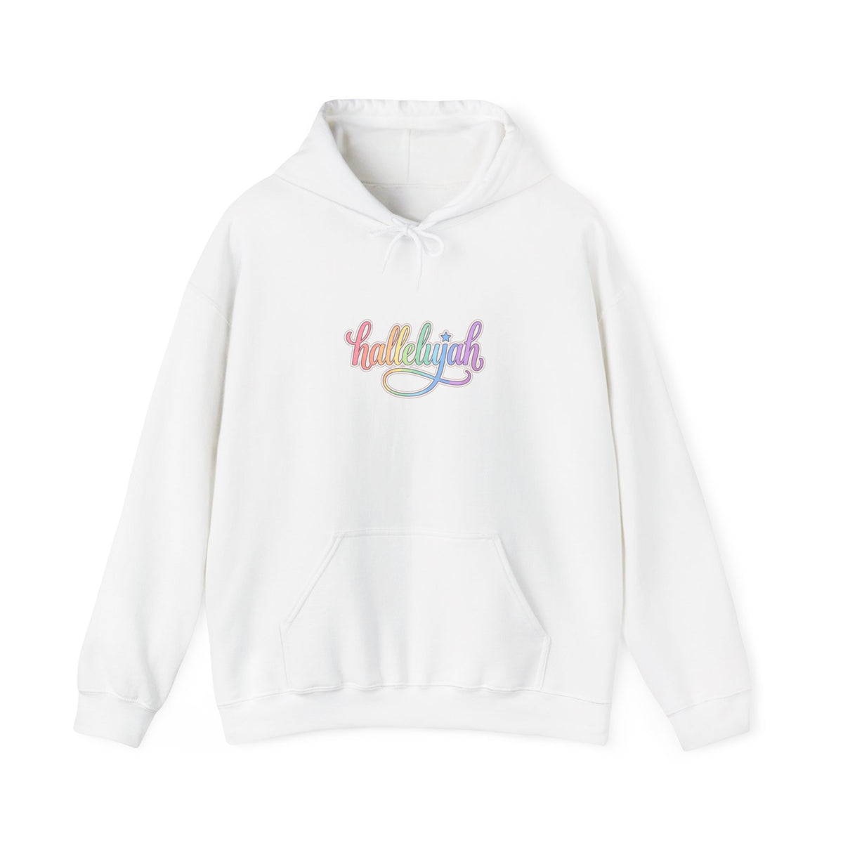 Everything Hallelujah Hoodie | Christian Faith Typography, Pastel Script