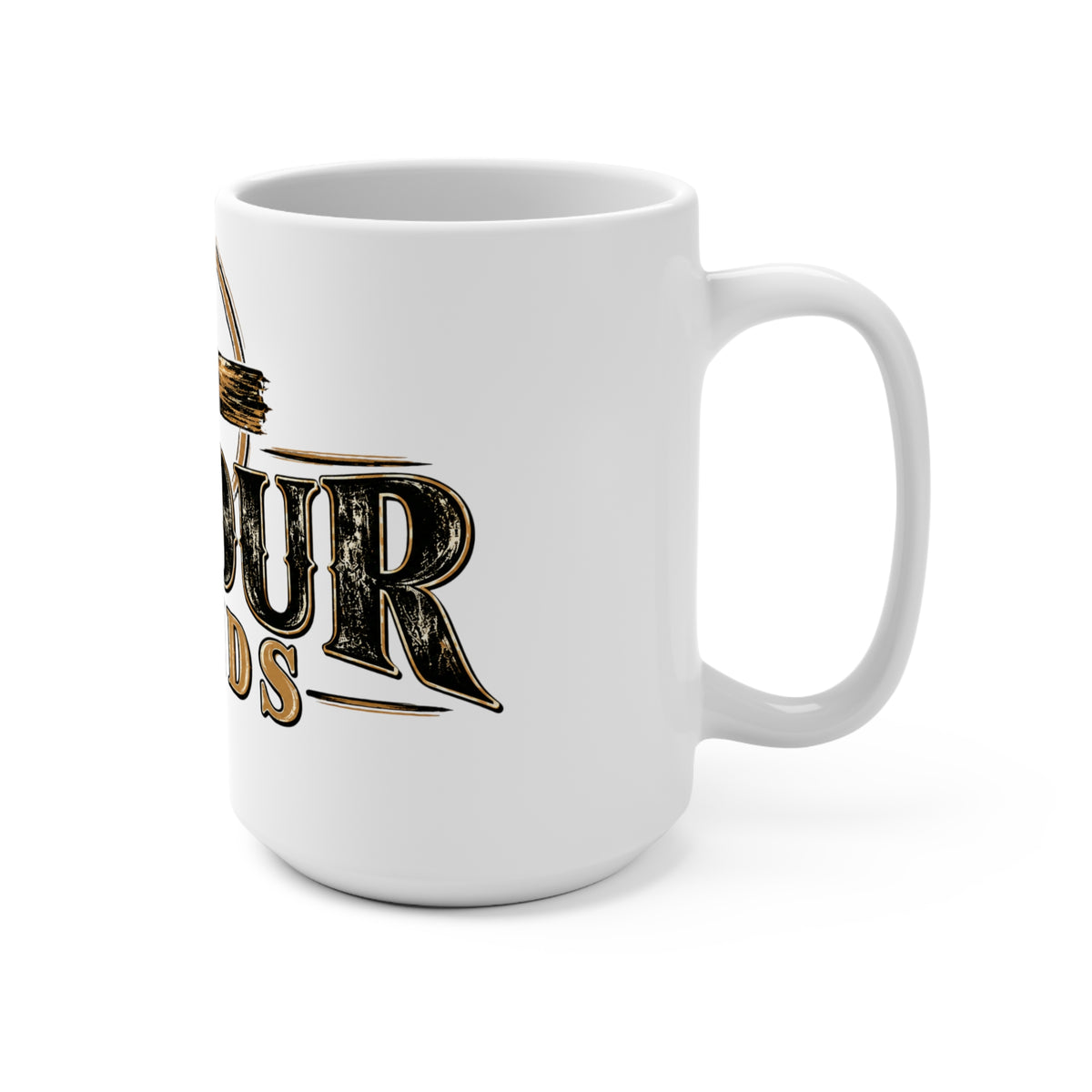 15oz Christian Coffee Mug – “In Your Hands” Cross Design
