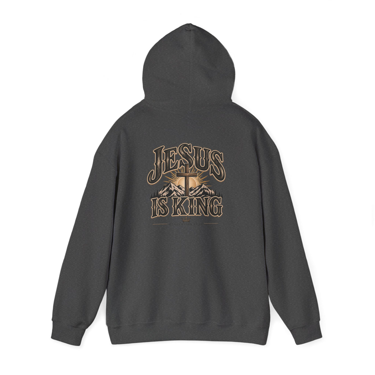 Jesus Is King Hoodie - Christian Faith Cross Sweatshirt