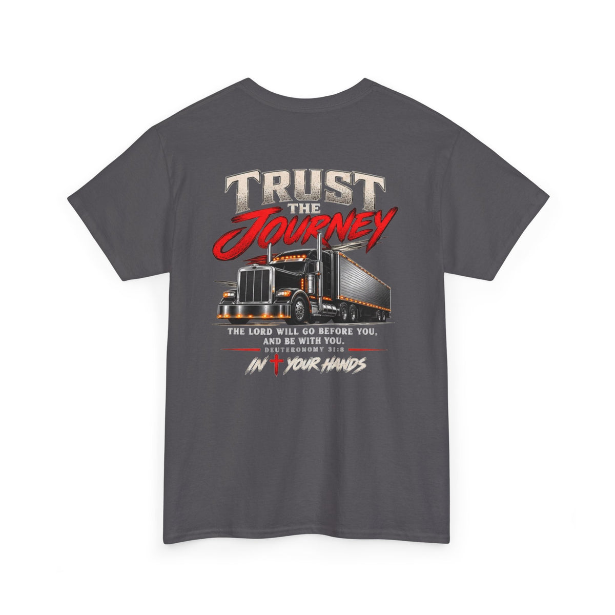 T-Shirt — 'Trust Journey' Inspirational Christian Trucking Tee