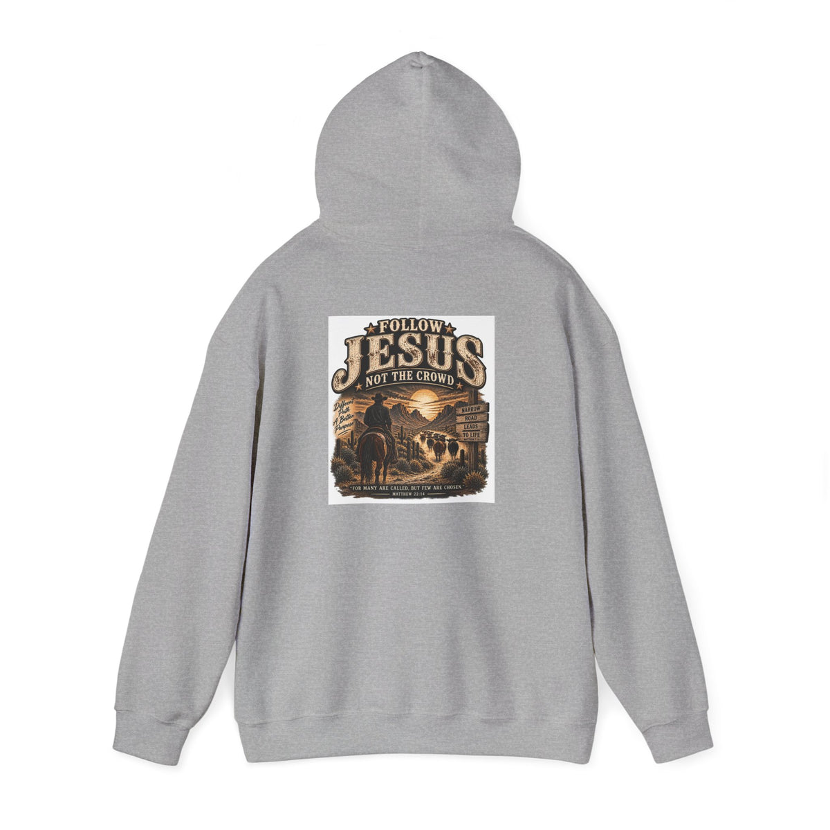 Jesus Not The Crowd Hoodie – Follow Jesus Western Christian Pullover