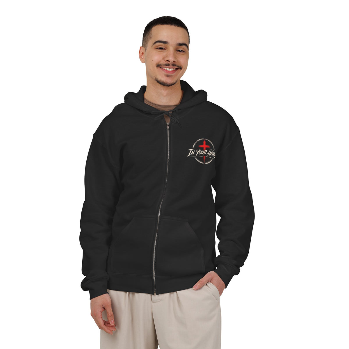 Driven by Jesus Christ Hoodie — Christian Trucker Full-Zip Sweatshirt