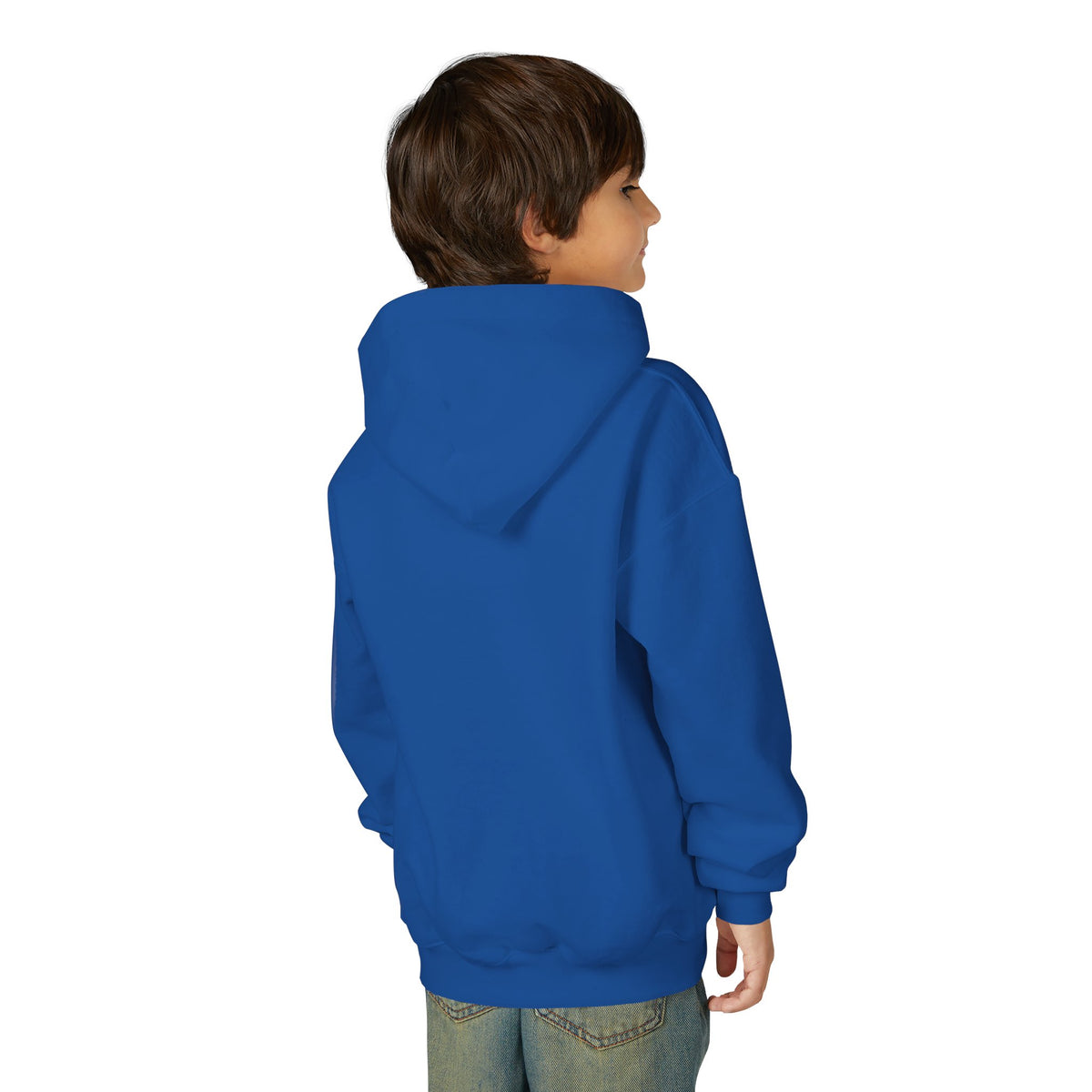 Youth Hoodie — "Stronger in Christ" Faith Graphic Hooded Sweatshirt