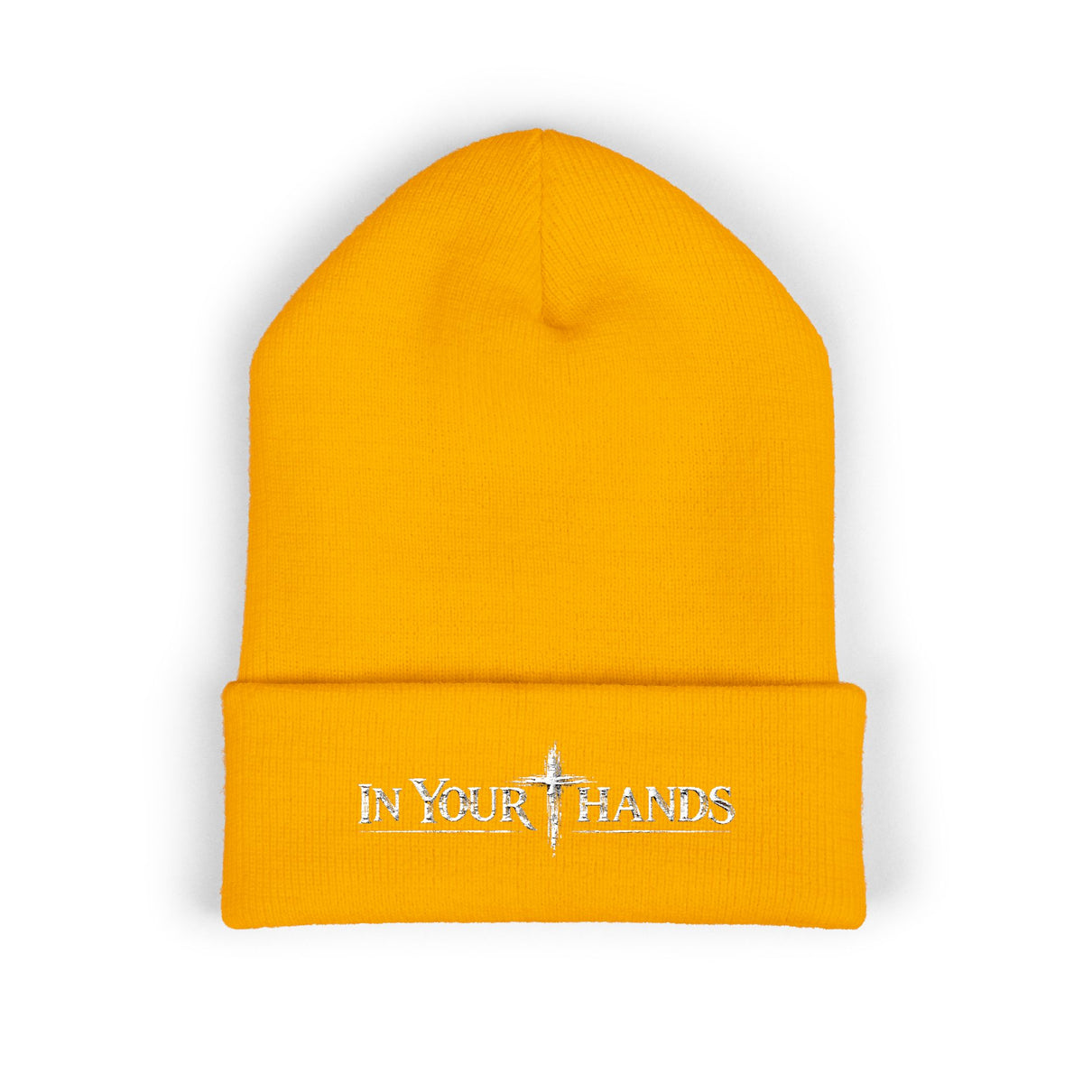 In Your Hands Embroidered Cuffed Beanie