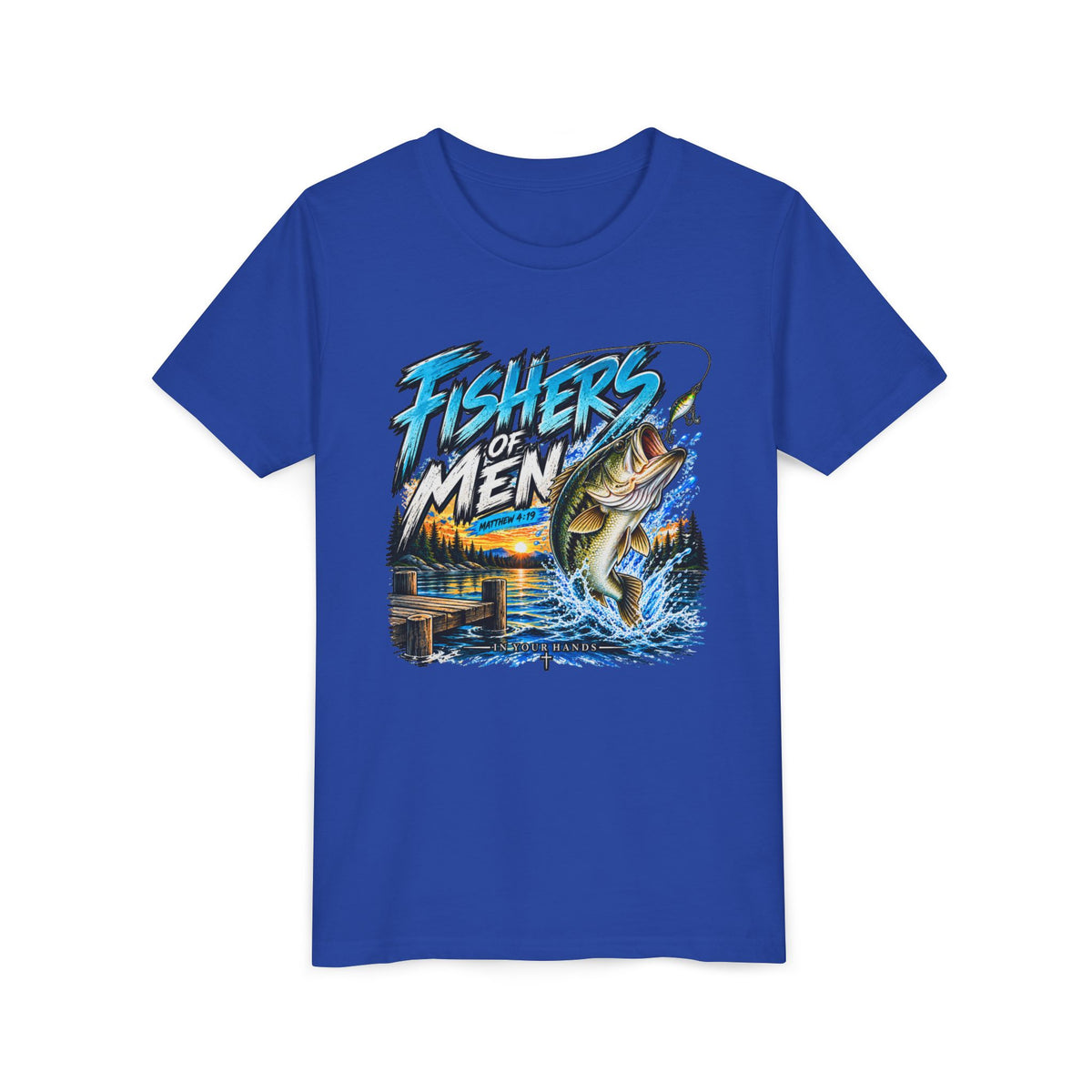 Youth Fishing T-Shirt - "Fishers of Men" Bass Graphic Tee