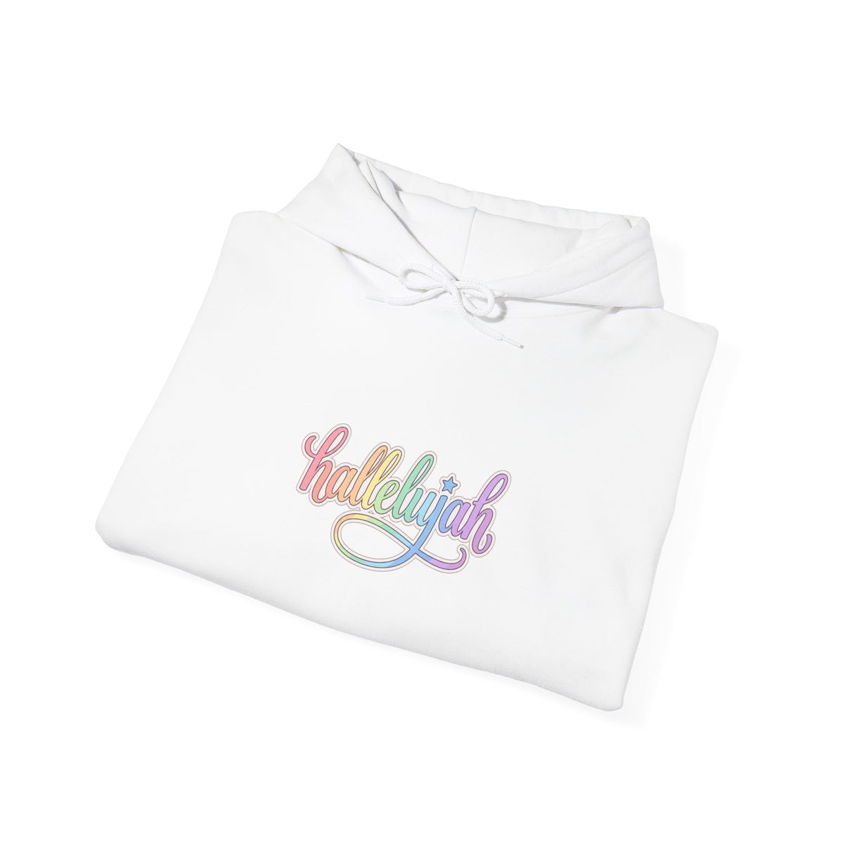 Everything Hallelujah Hoodie | Christian Faith Typography, Pastel Script