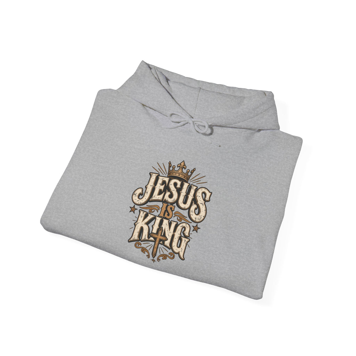 Jesus Is King Hoodie — Vintage Religious Christian Pullover