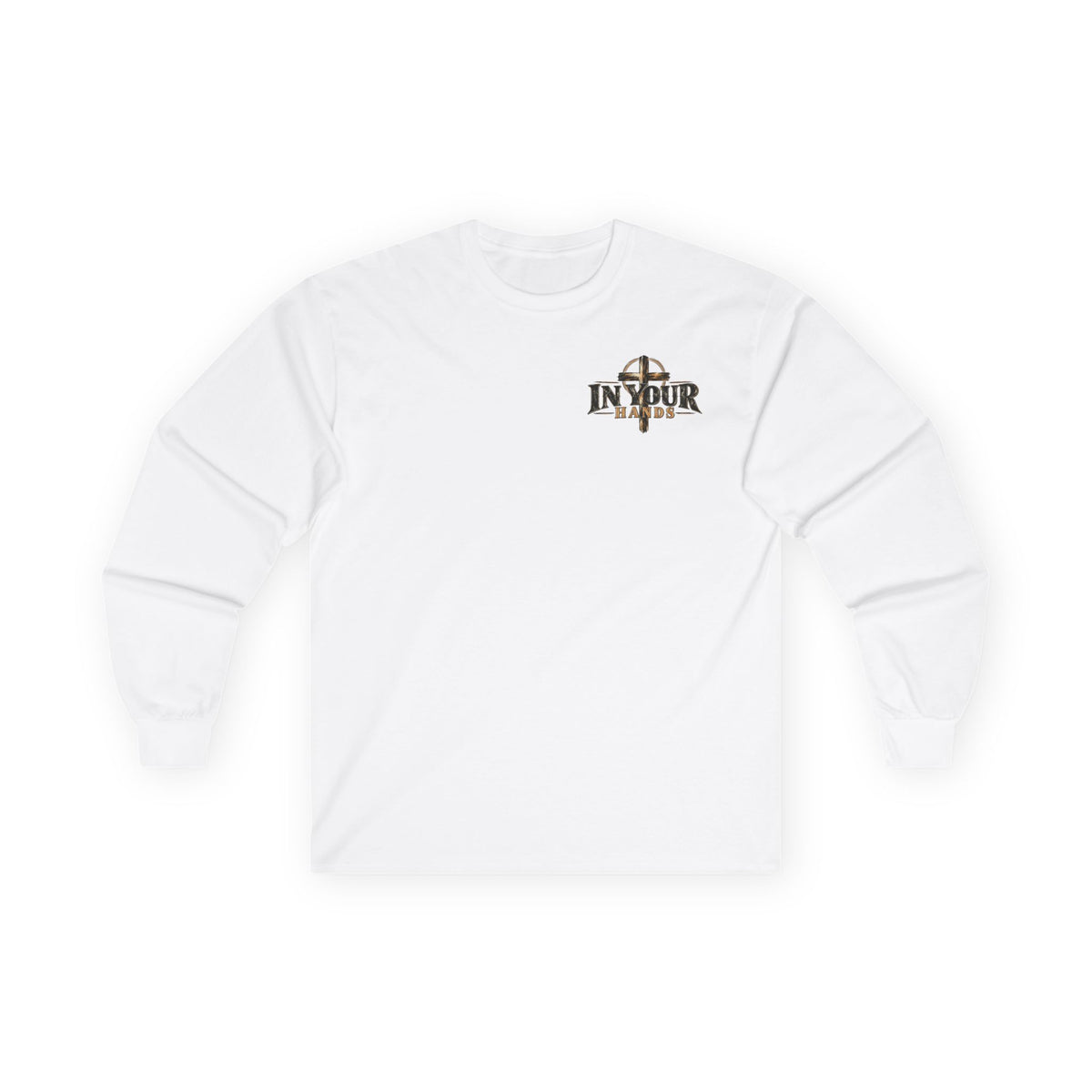 In Your Hands Long Sleeve Tee — Inspirational Christian Cross Shirt