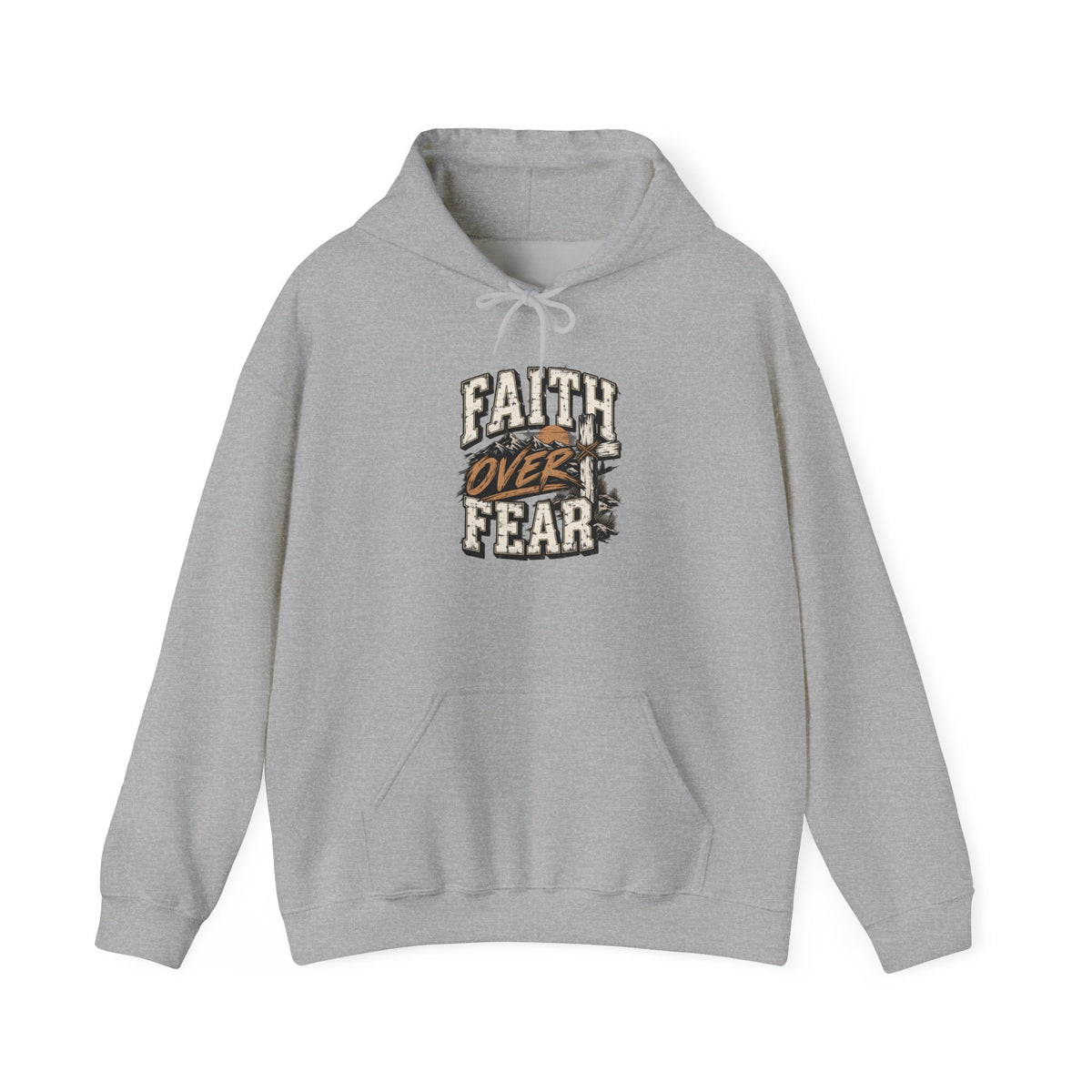 Faith Over Fear Hoodie — Inspirational Christian Graphic Sweatshirt