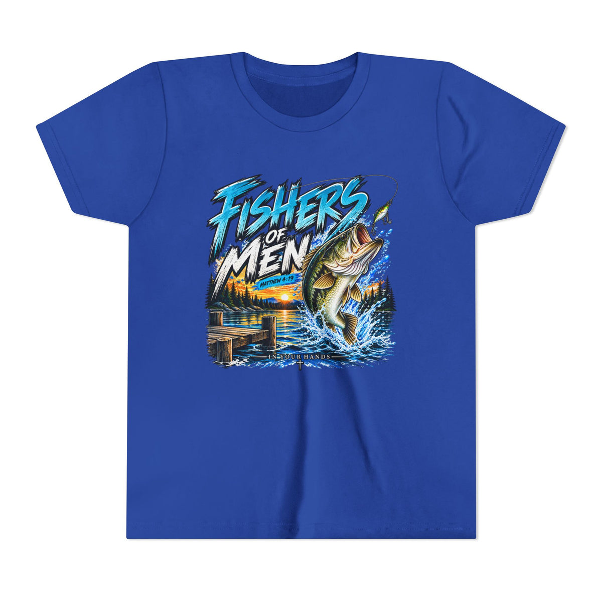 Youth Fishing T-Shirt - "Fishers of Men" Bass Graphic Tee