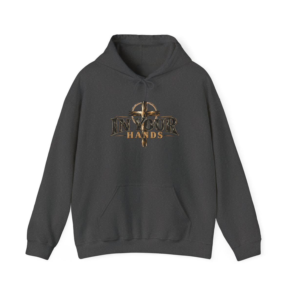 In Your Hands Hoodie — Christian Cross & Open Bible Faith Sweatshirt