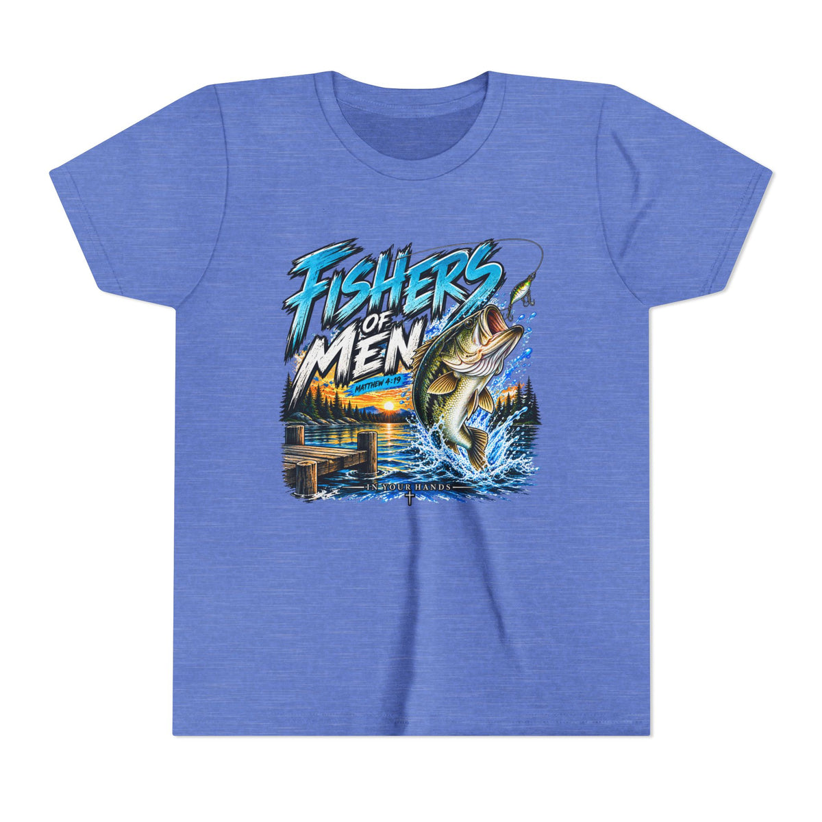 Youth Fishing T-Shirt - "Fishers of Men" Bass Graphic Tee