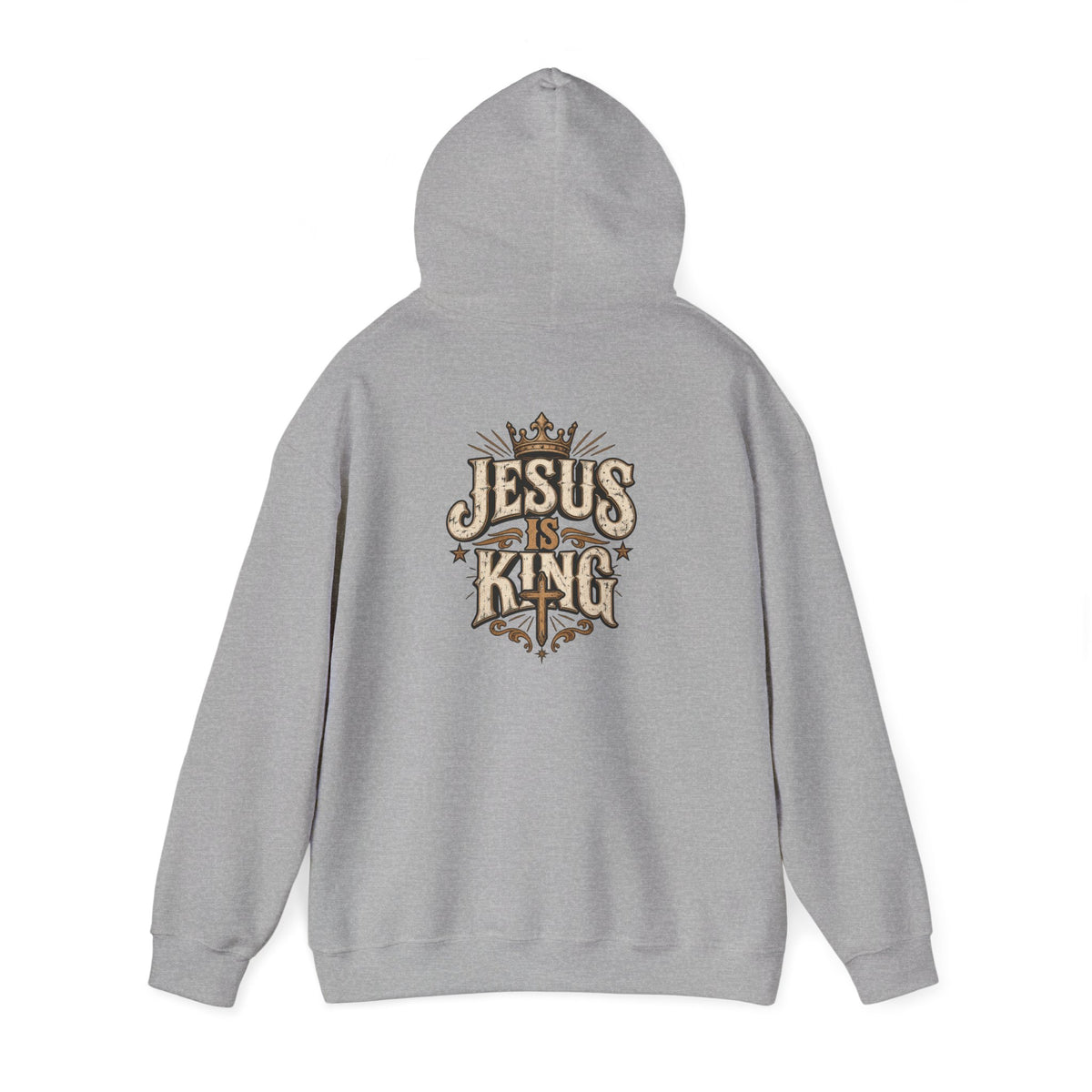 Jesus Is King Hoodie — Vintage Religious Christian Pullover