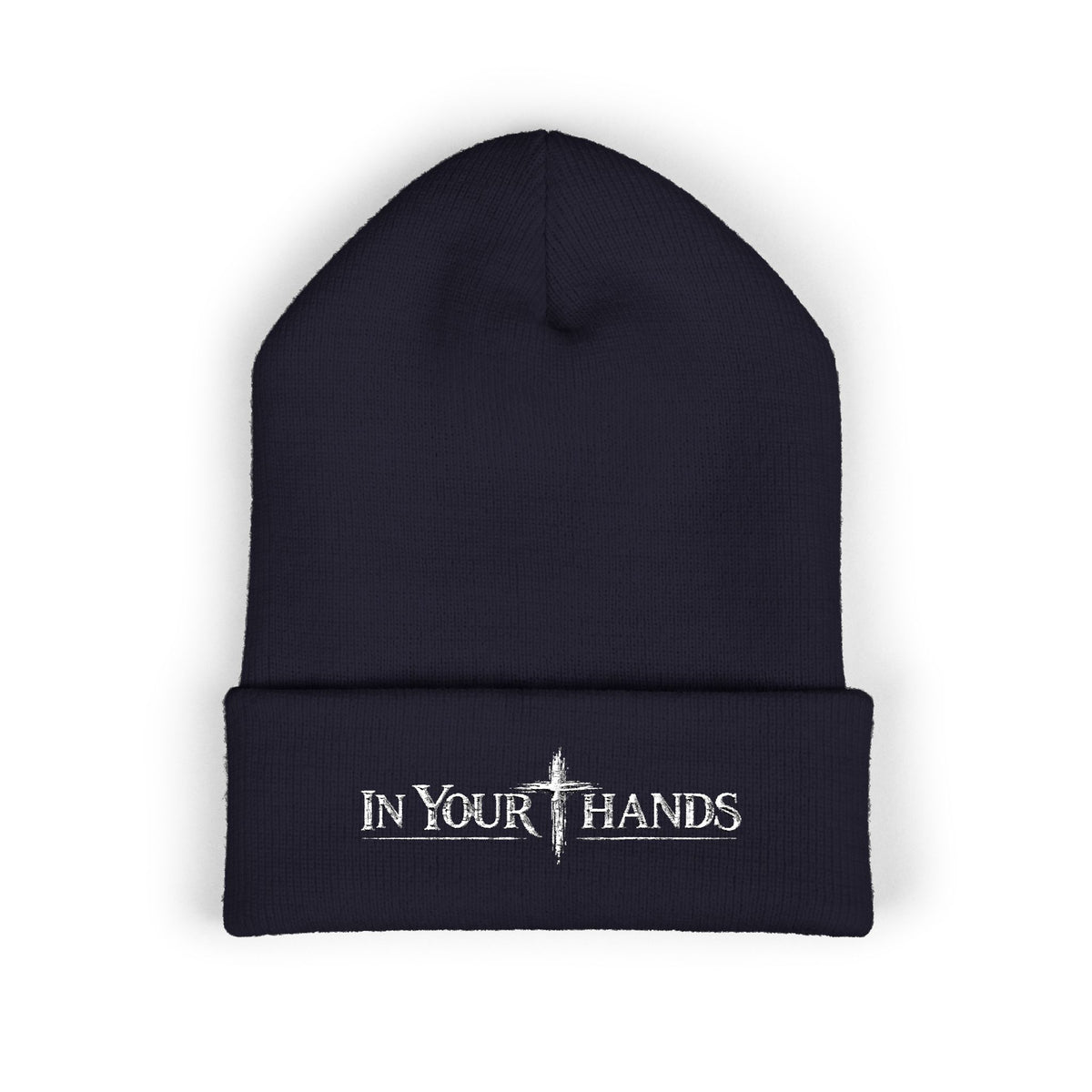 In Your Hands Embroidered Cuffed Beanie