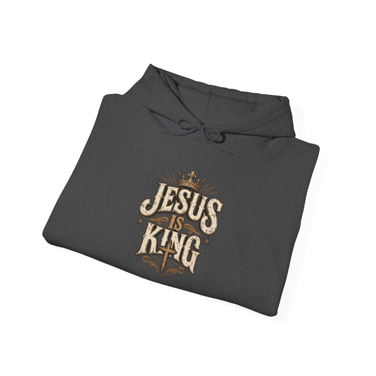 Jesus Is King Hoodie — Vintage Religious Christian Pullover
