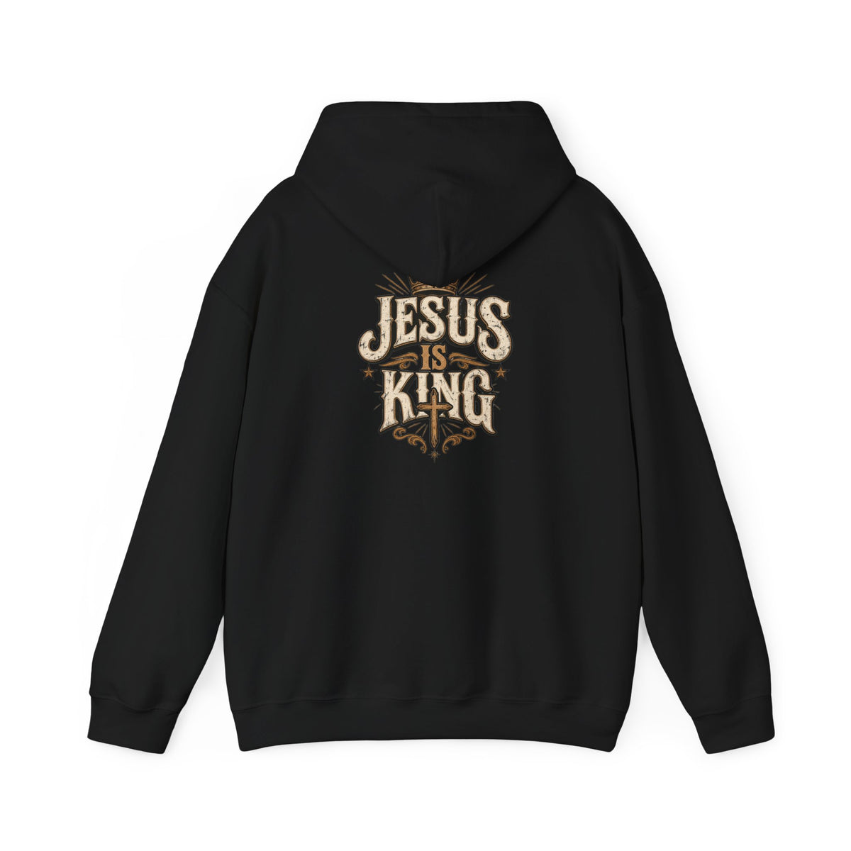 Jesus Is King Hoodie — Vintage Religious Christian Pullover