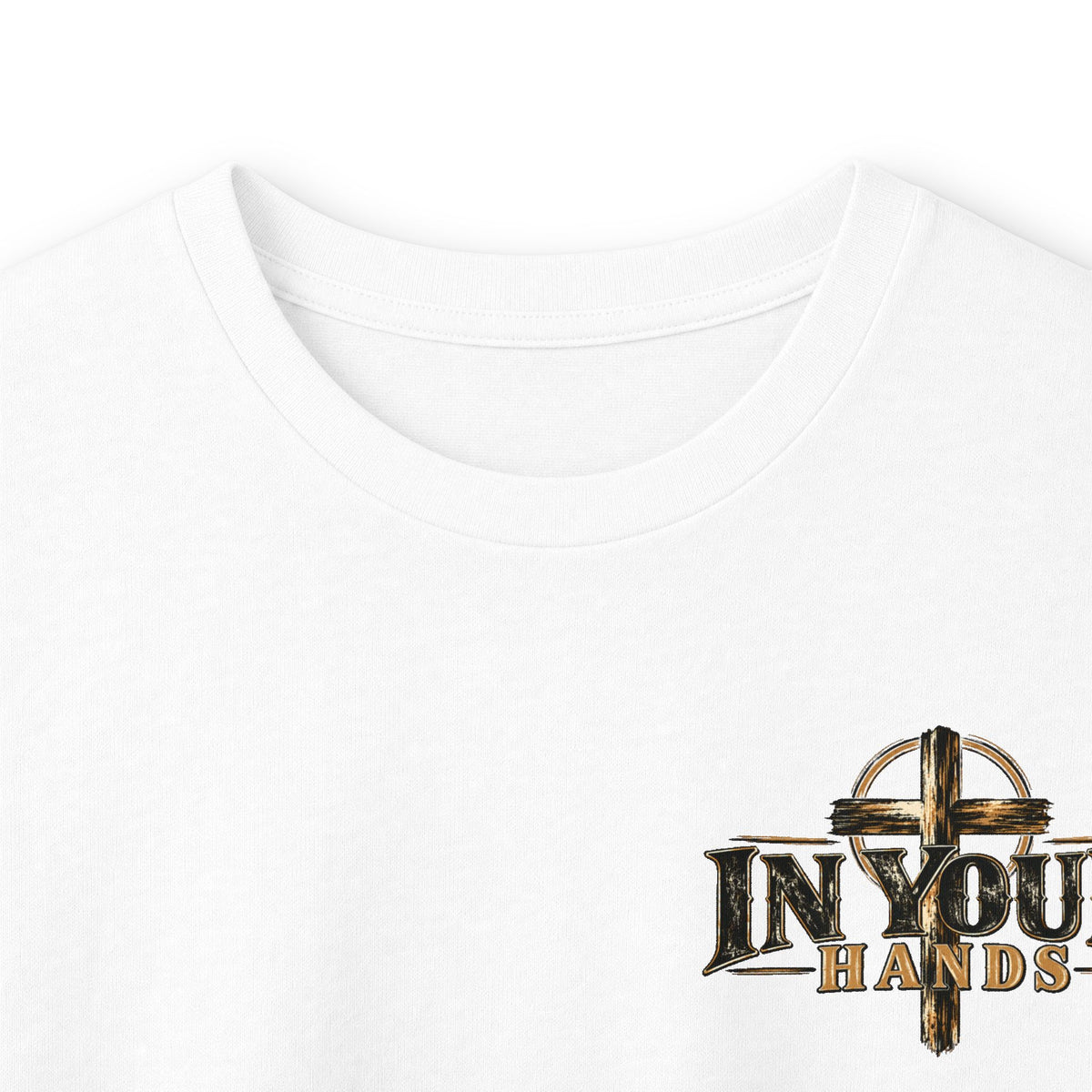 Faith Over Fear Long Sleeve Tee — Christian Desert Cross Graphic