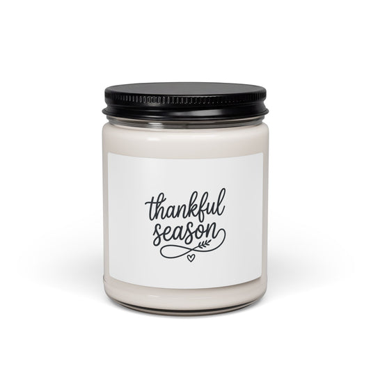 Thankful Season Candle | Thanksgiving Soy Candle, Pumpkin Spice Scent