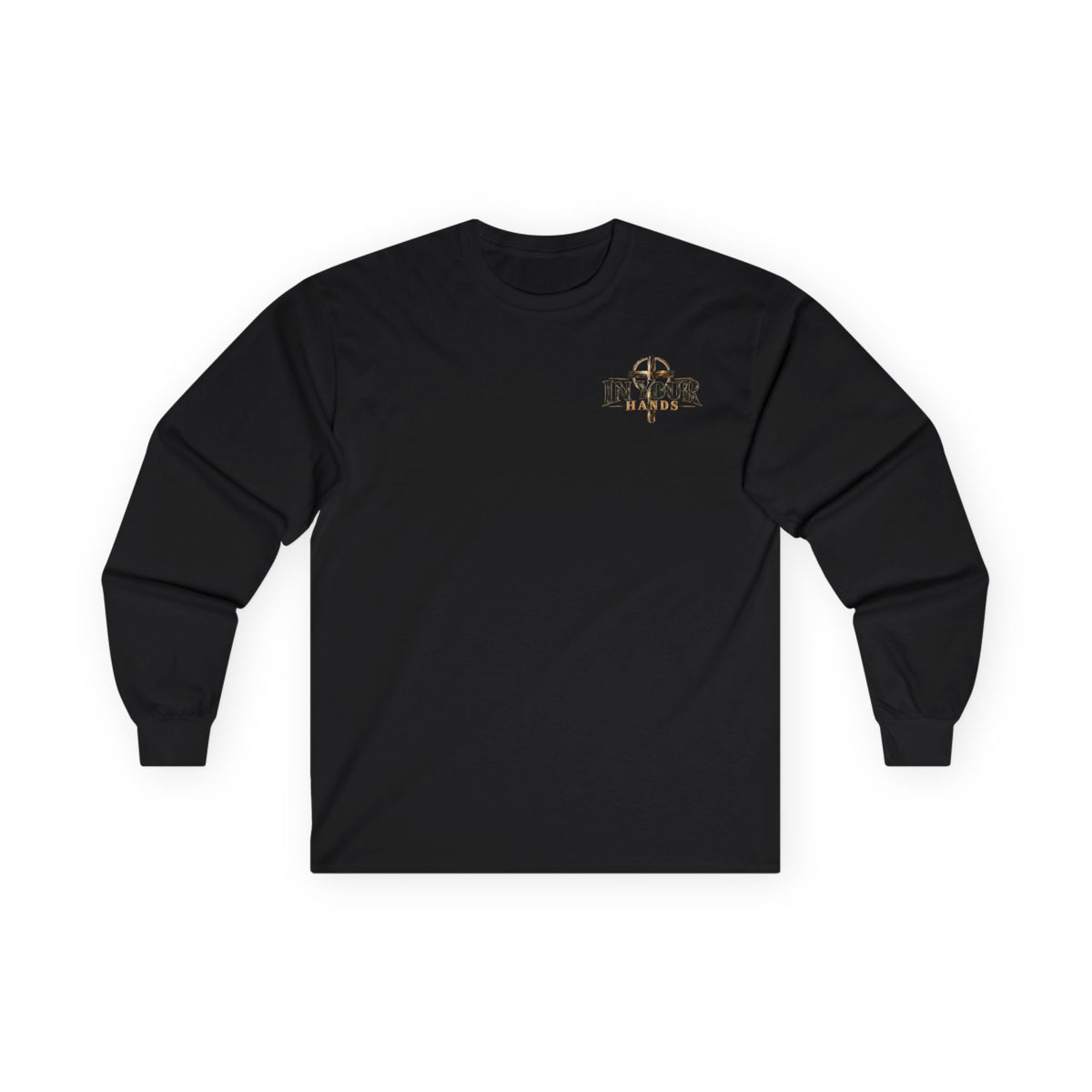 In Your Hands Long Sleeve Tee — Vintage Cross Graphic