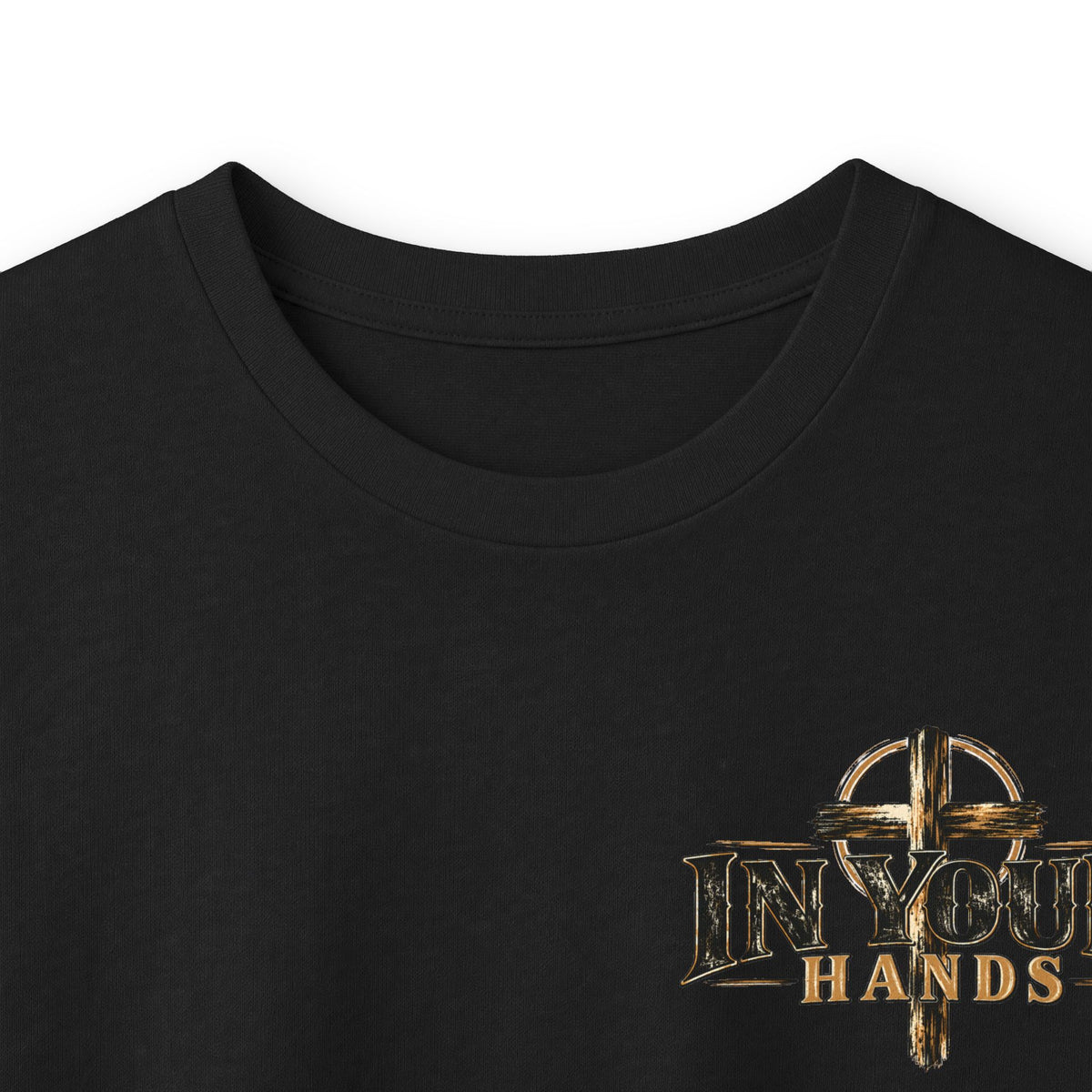 Be Still Long Sleeve Tee — Christian Faith Psalm 46:10 Desert Cross Design