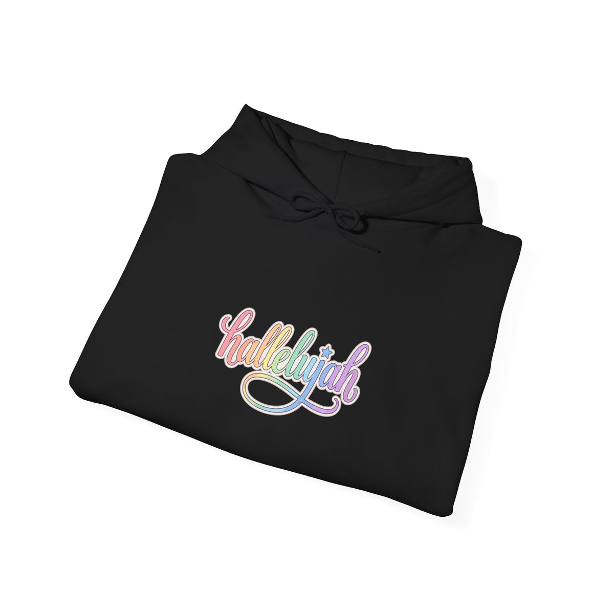 Everything Hallelujah Hoodie | Christian Faith Typography, Pastel Script