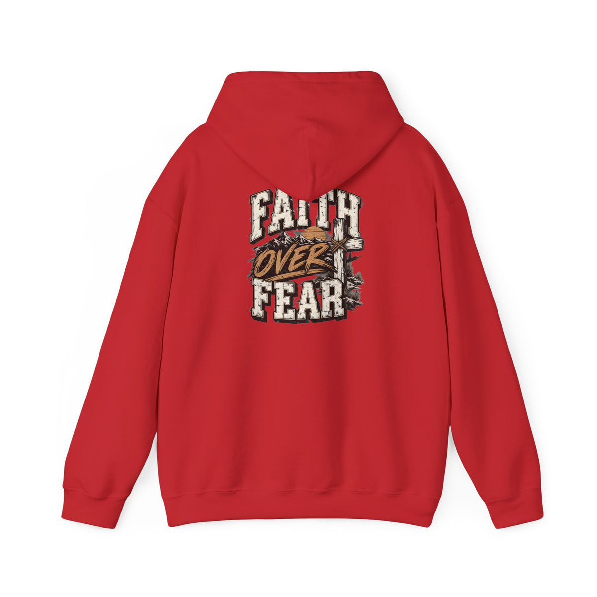 Faith Over Fear Hoodie — Inspirational Christian Graphic Sweatshirt