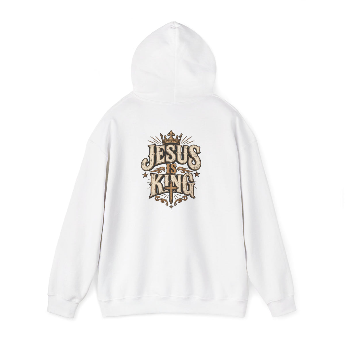 Jesus Is King Hoodie — Vintage Religious Christian Pullover
