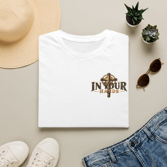 In Your Hands Cross Logo T-Shirt — Christian Faith Graphic Tee