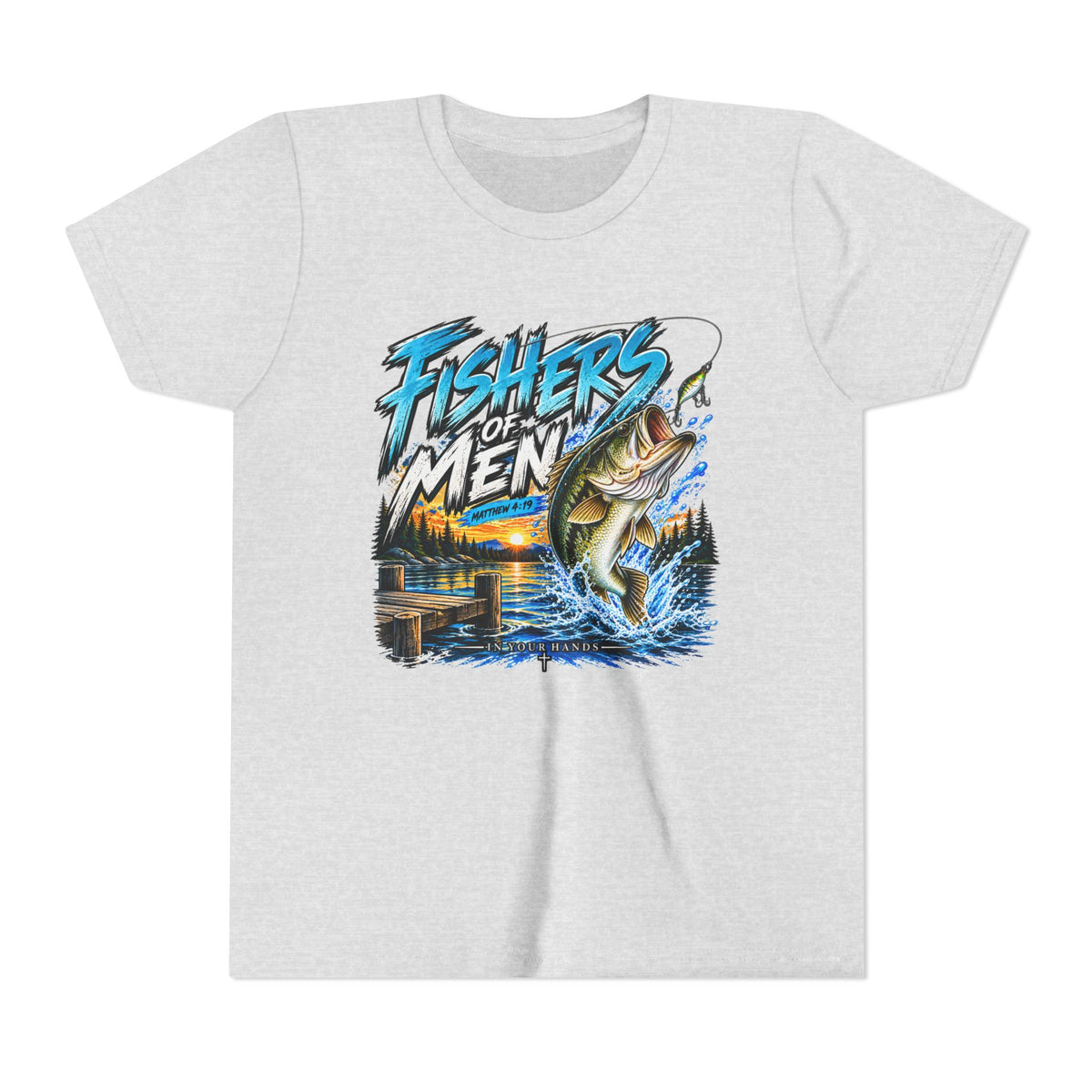 Youth Fishing T-Shirt - "Fishers of Men" Bass Graphic Tee
