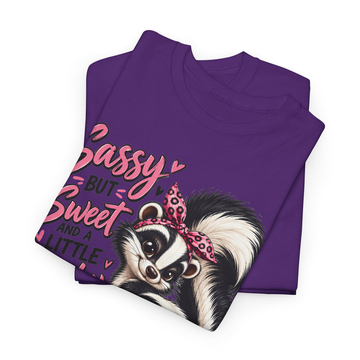 Skunk Tee - "Sassy But Sweet and a Little Stinky" Cute Floral Graphic Shirt