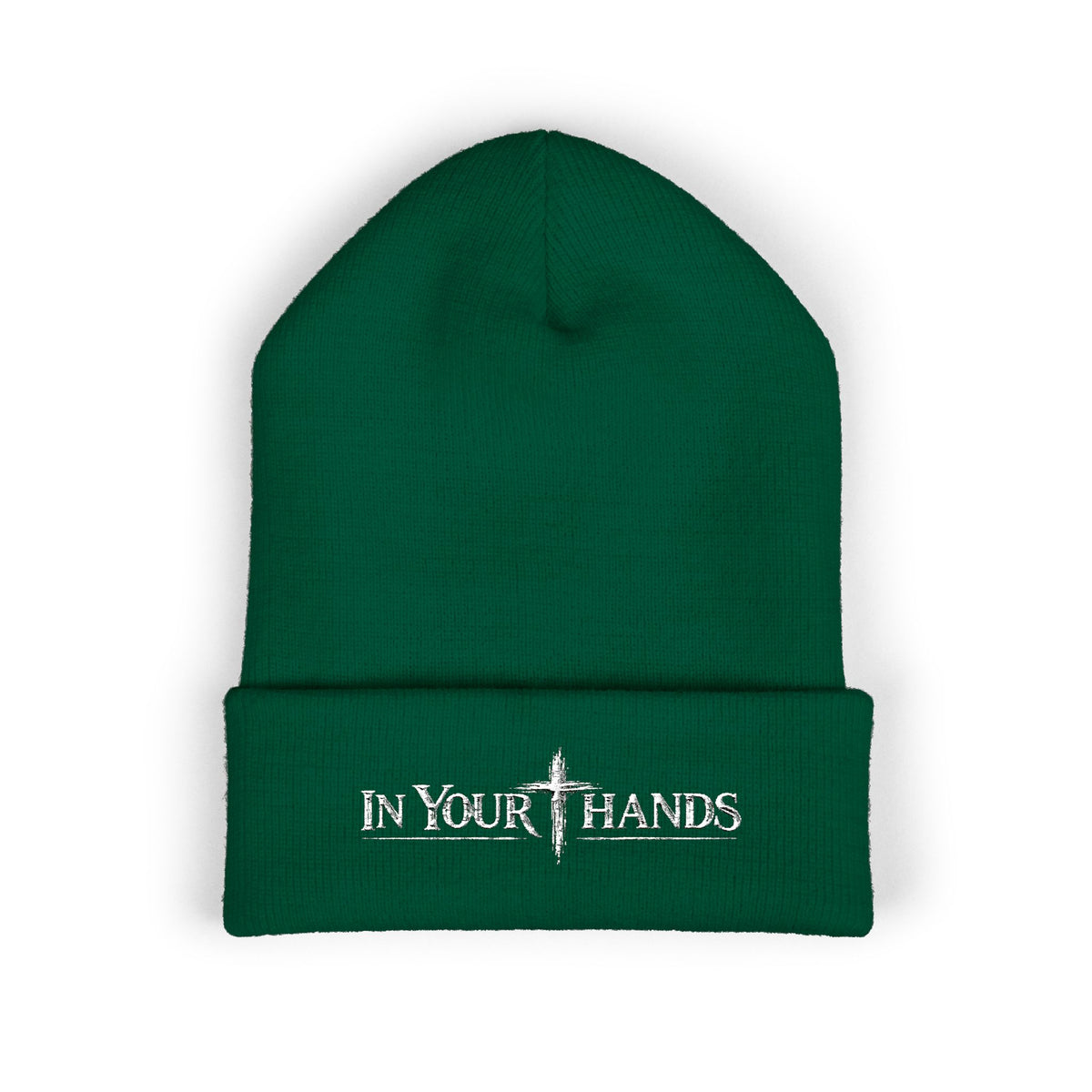 In Your Hands Embroidered Cuffed Beanie