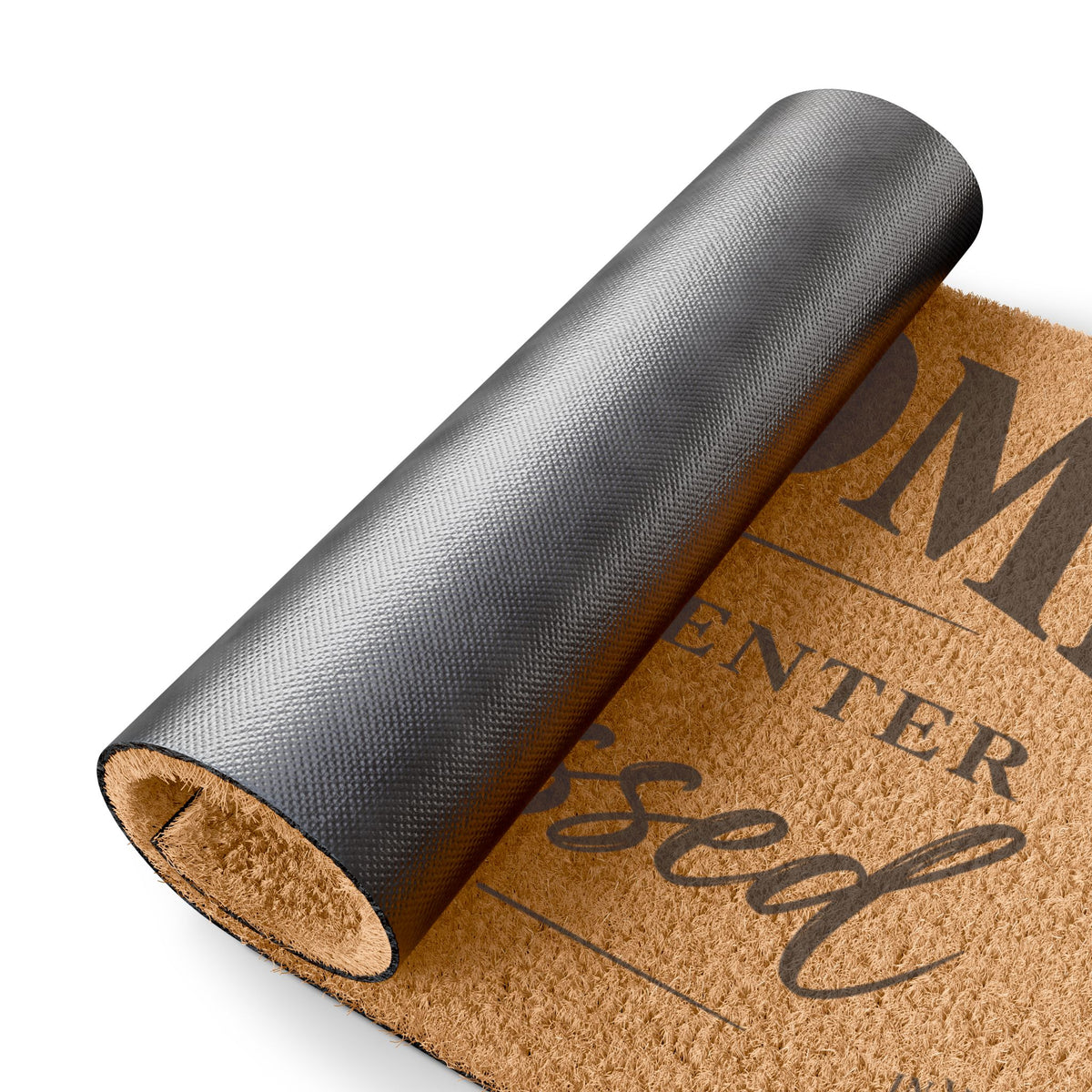 Welcome Doormat — "May All Who Enter Be Blessed" Coir Entrance Mat