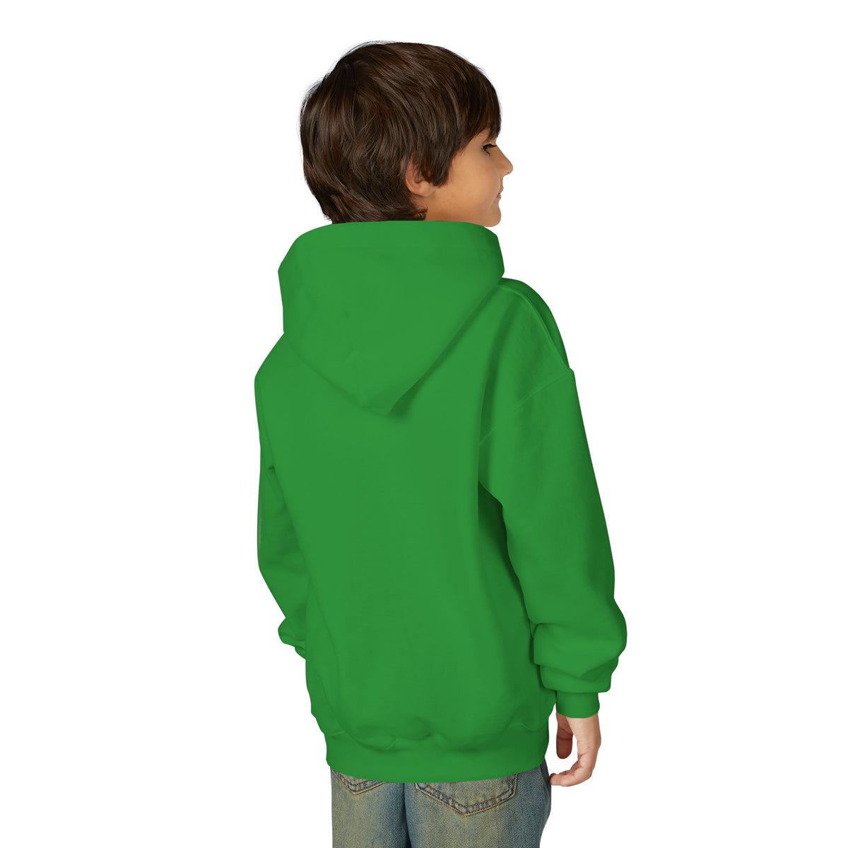 Youth Hoodie — "Stronger in Christ" Faith Graphic Hooded Sweatshirt