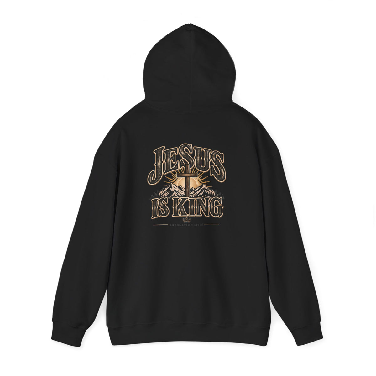 Jesus Is King Hoodie - Christian Faith Cross Sweatshirt